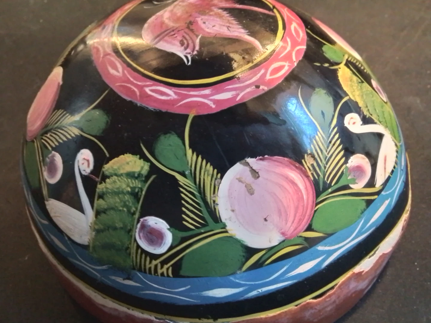Hand-painted Folk Art Bowl - photo 5