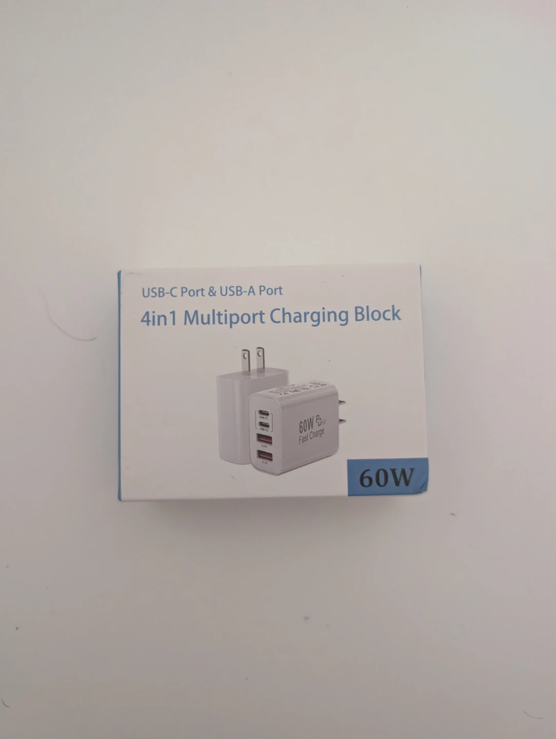 2 pack 60W USB-C 4in1 Multiport Charging Block - New