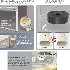 Adjustable Bed Rail Safety Guard - photo 3