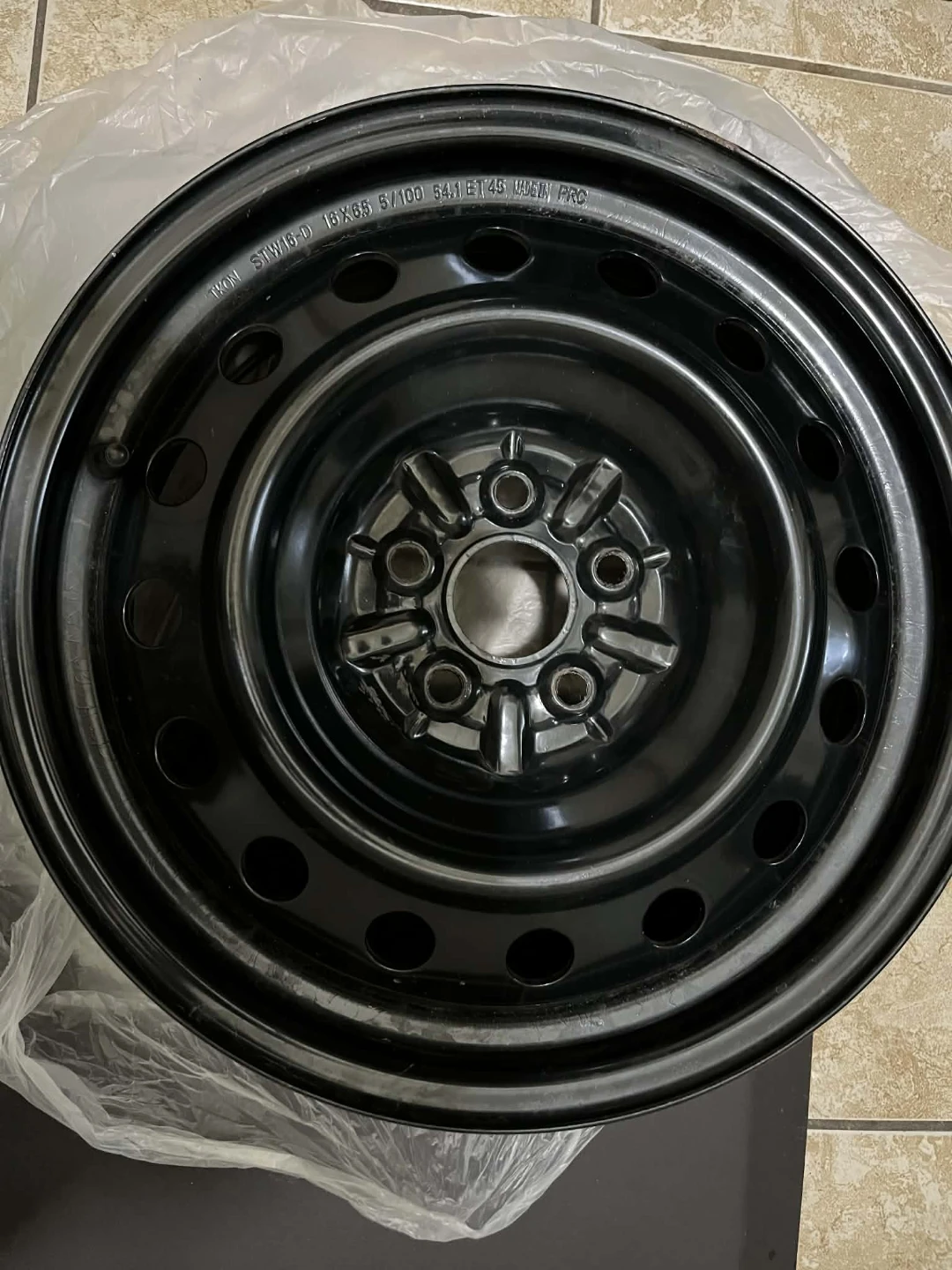 Steel Wheel Rim STW16-D 16X6.5 5/100 - photo 3