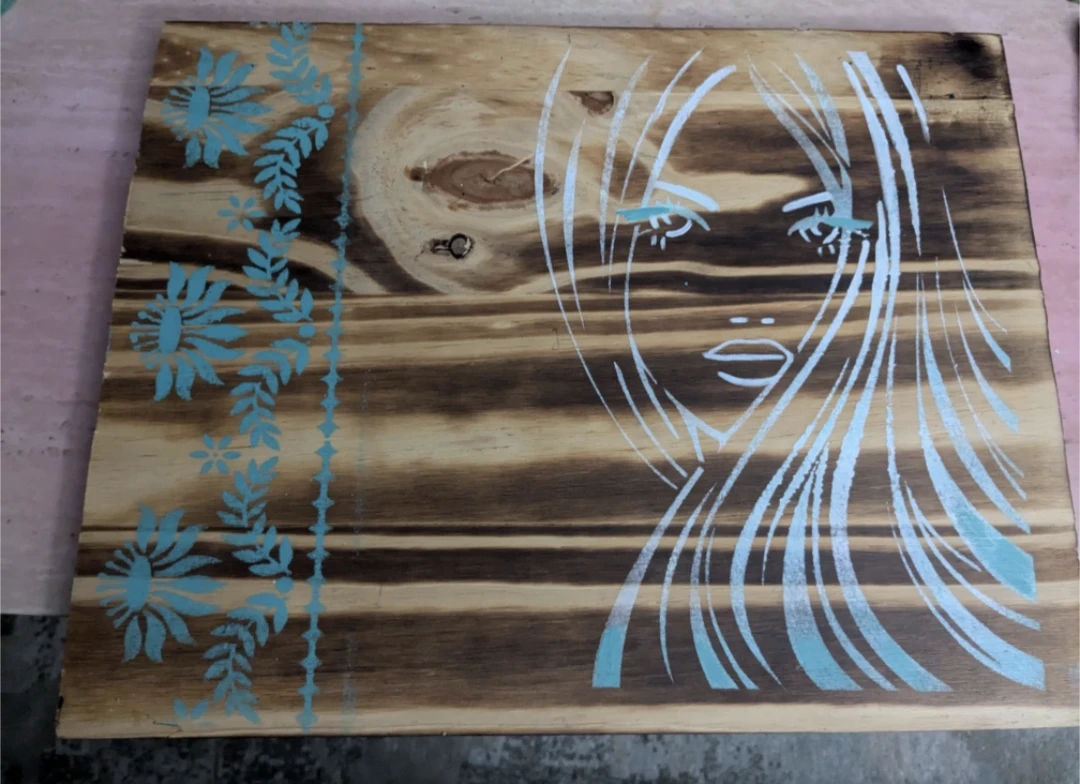 Hand painted Wooden Riser and Stone Coasters - photo 3