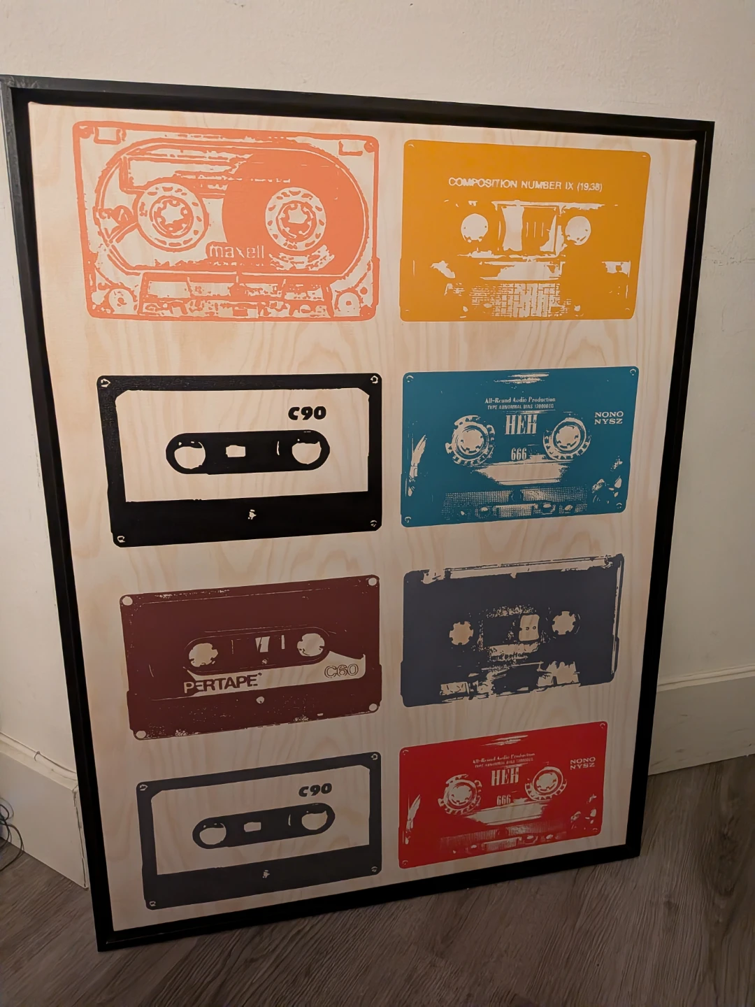 Framed Cassette Tape Art - photo 2
