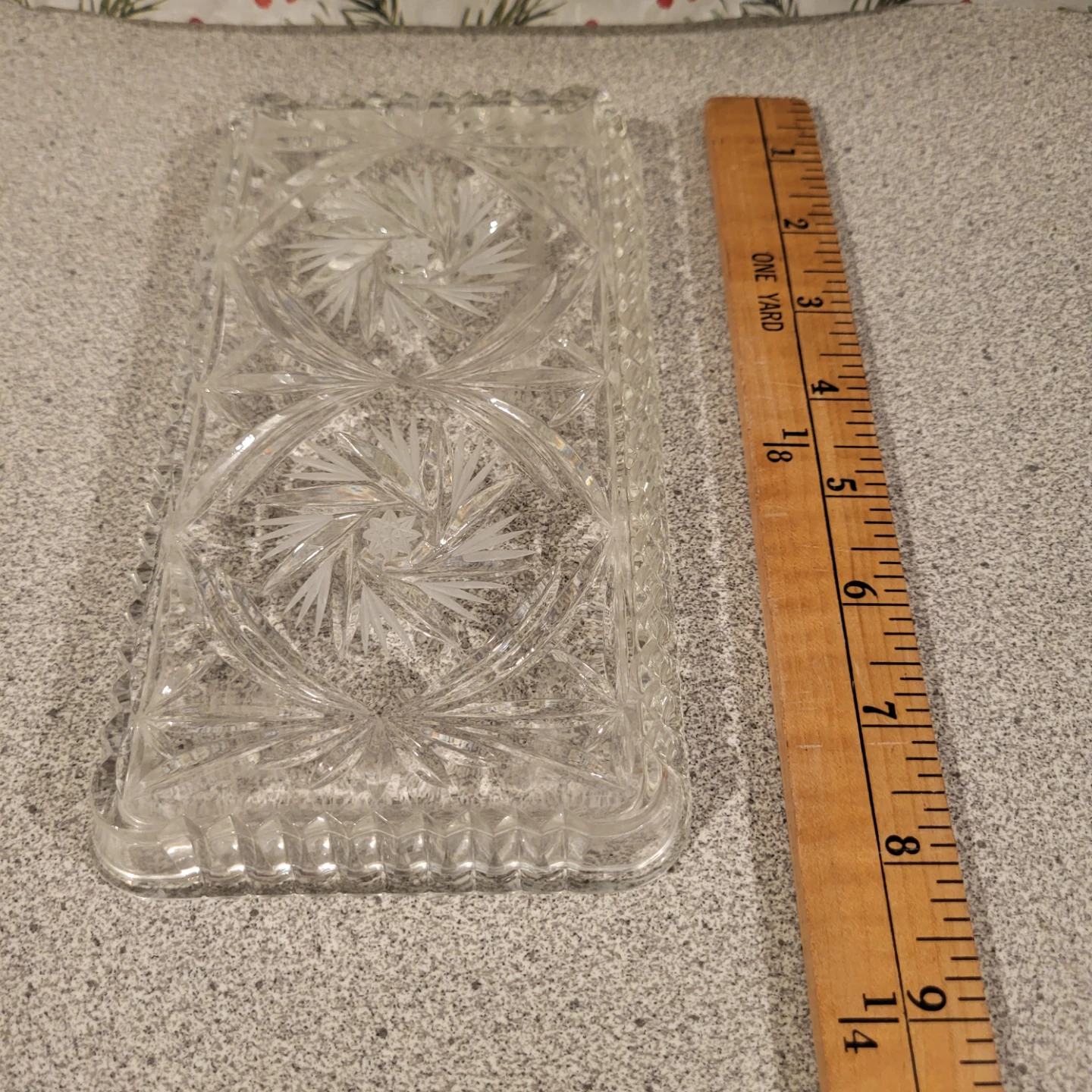 Vintage Clear Glass Tray - photo 3