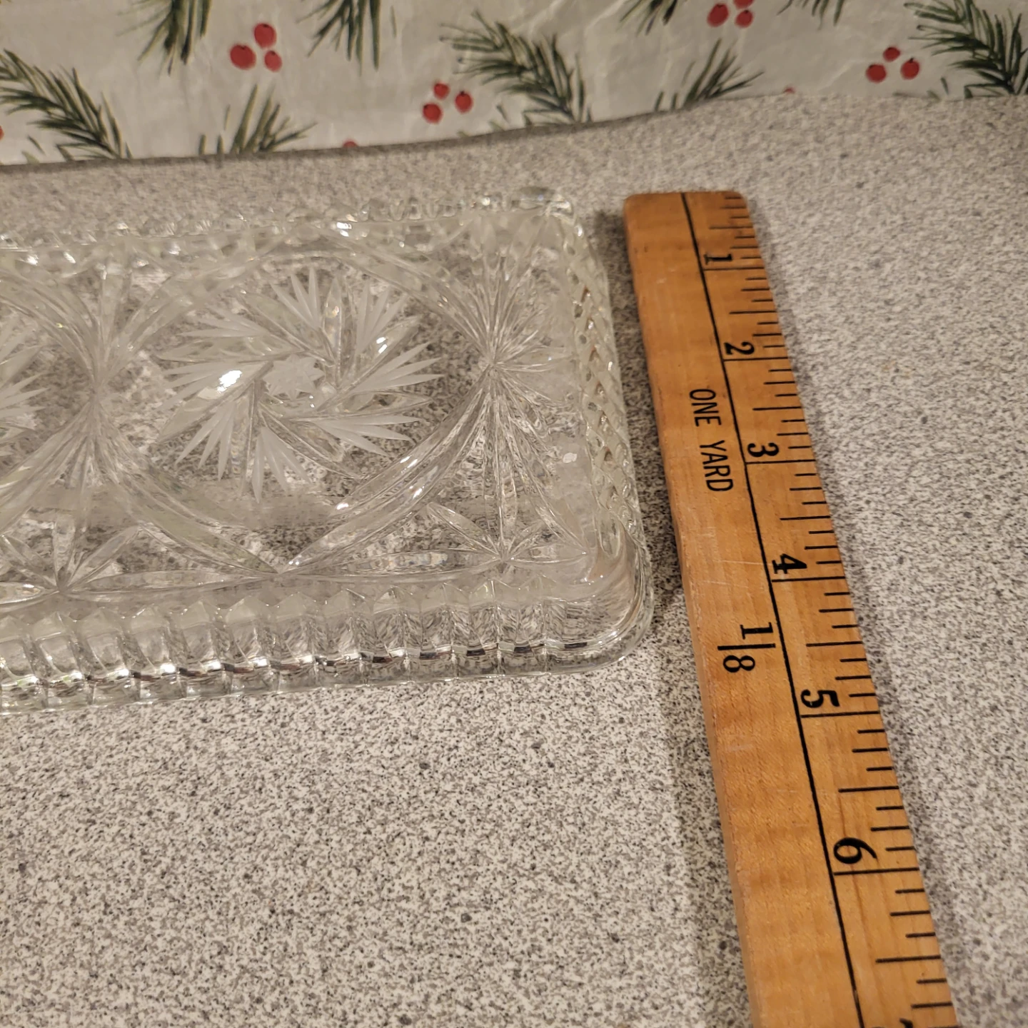 Vintage Clear Glass Tray - photo 4
