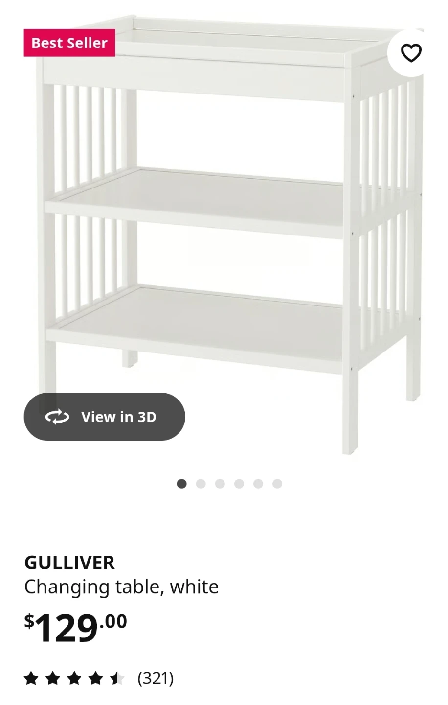 IKEA Gulliver Changing Table & Babycare Mat