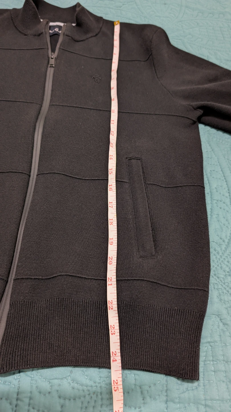 Robert Graham Black Zip Up Sweater M - photo 2