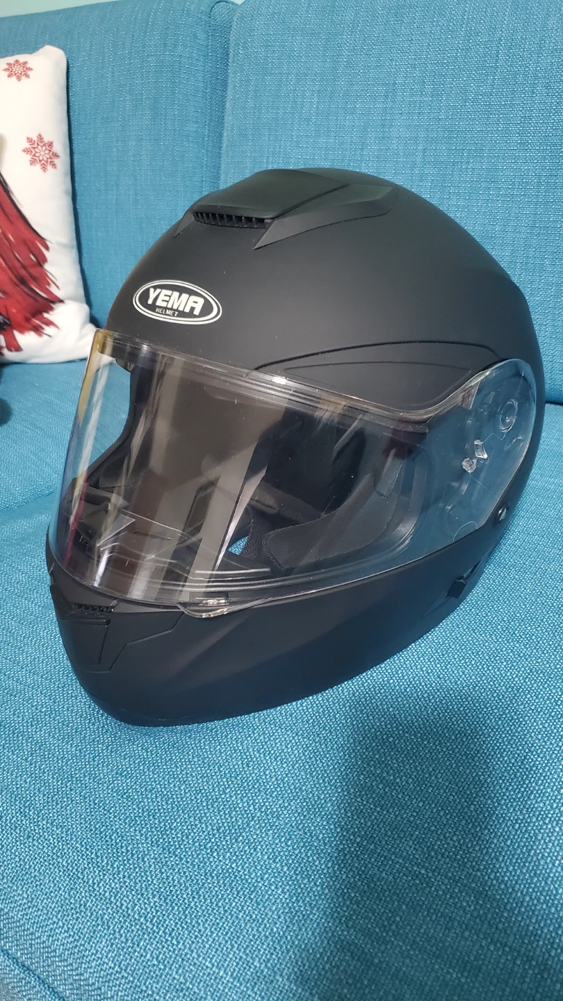 Yema Full Face Motorcycle Helmet - Matte Black - photo 5