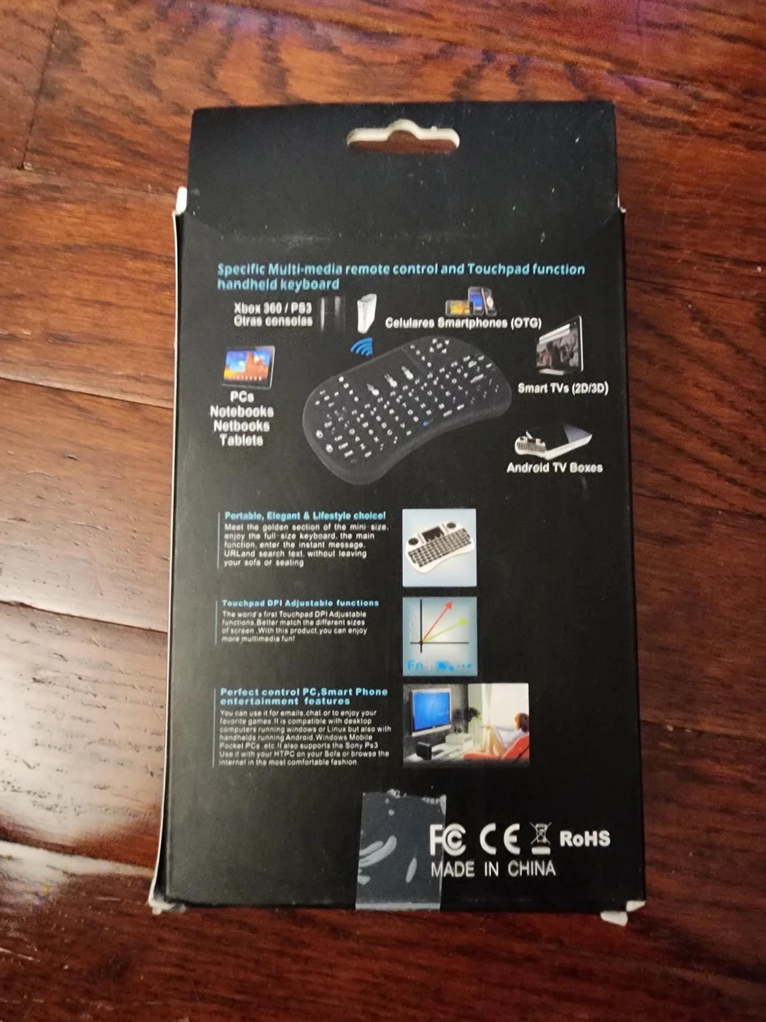 Wireless Multimedia Remote Control Keyboard and Touchpad - photo 2