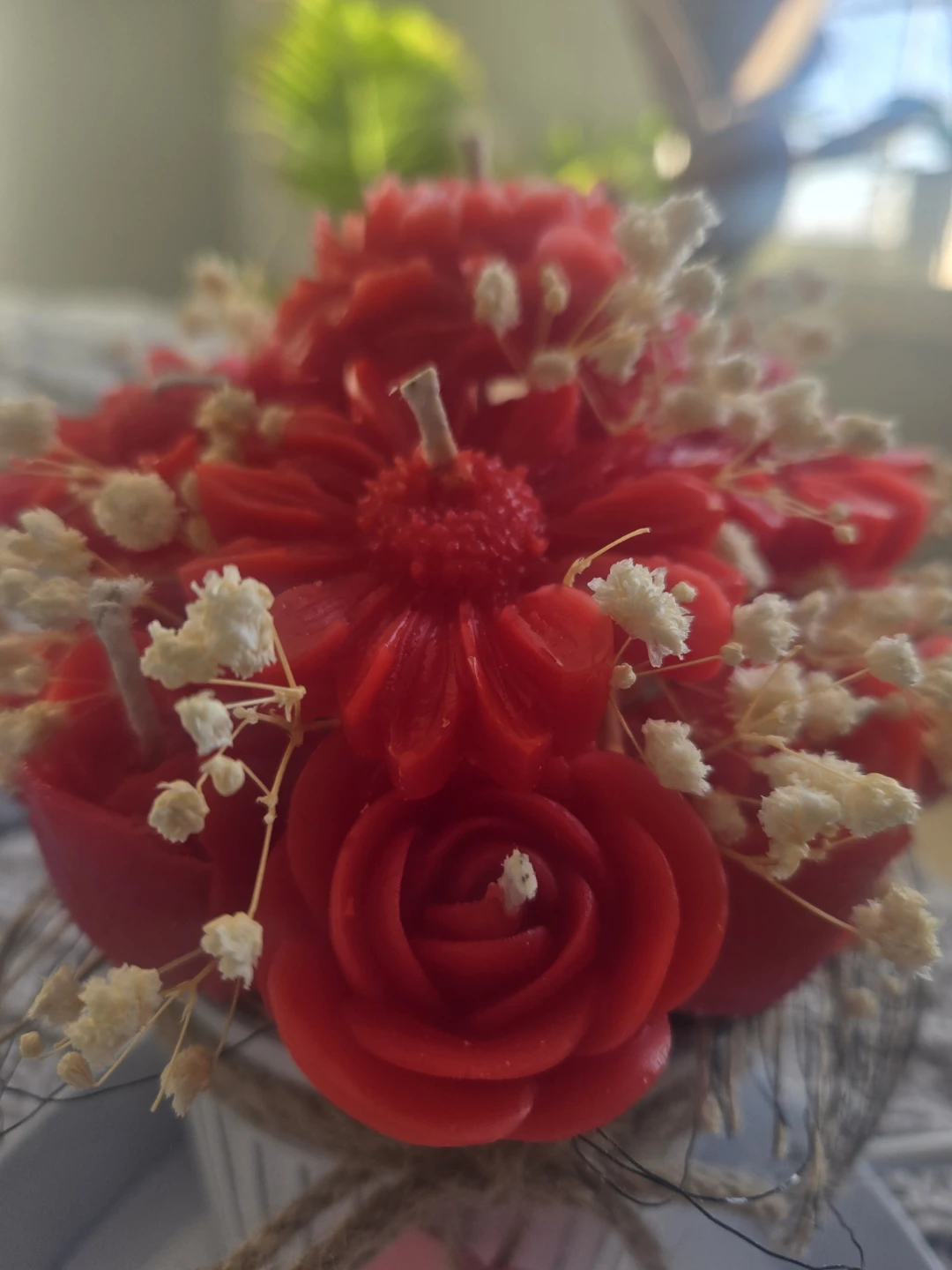 Candles flower bouquet 💐 - photo 4