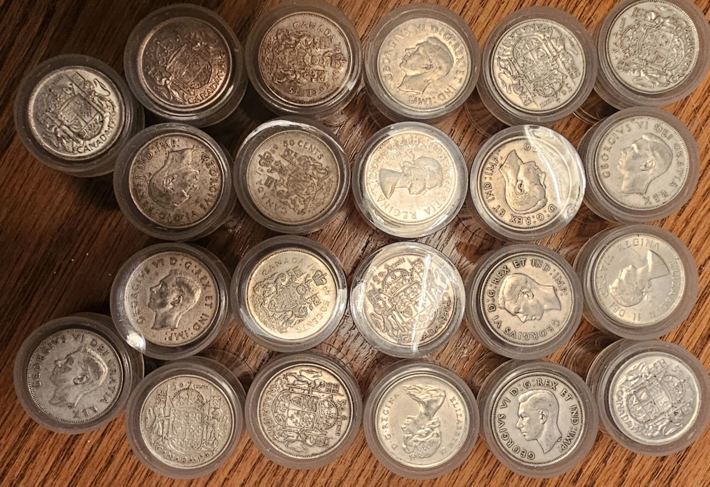 CDN Silver Halves $220 Face 132 oz of  Silver $1500 under spot! - photo 2