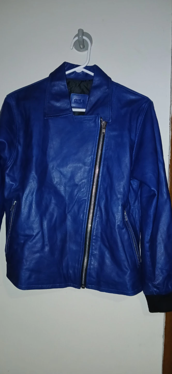 RISA Blue Leather Jacket