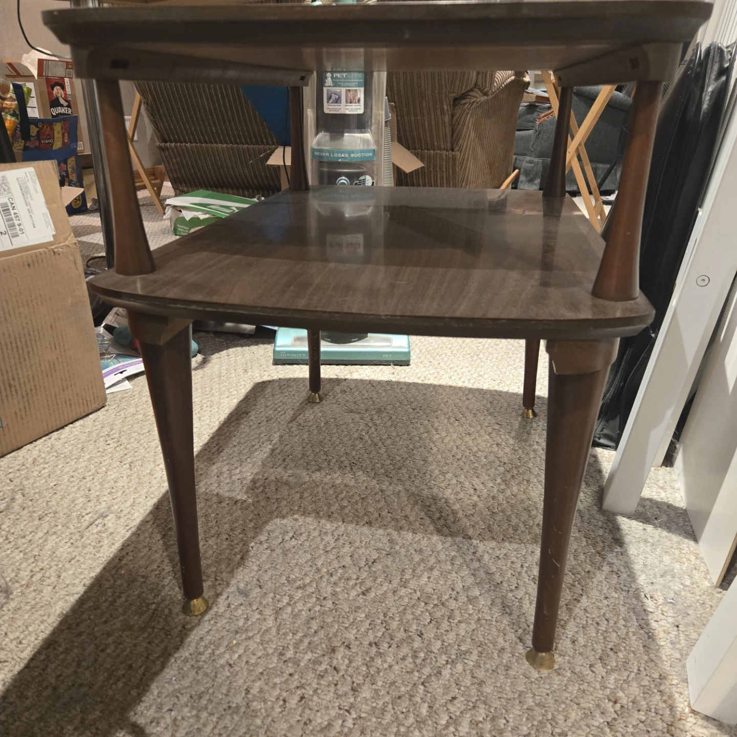 🥕 Vintage Wood Side Table - photo 2