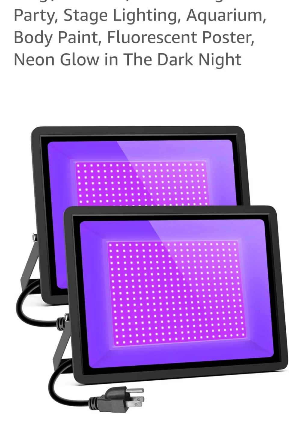 Blacklight UV Flood Light.party Lights