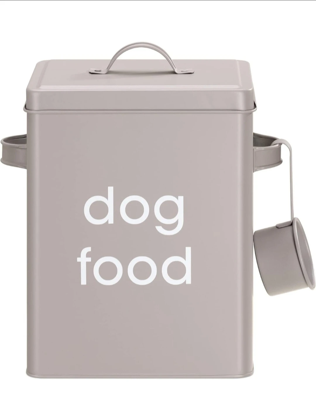 Navaris Dog Food Storage - Metal Container Bin for Pet ...