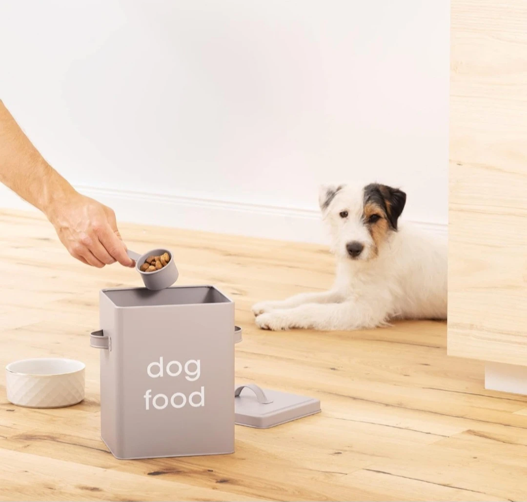 Navaris Dog Food Storage - Metal Container Bin for Pet ... - photo 3