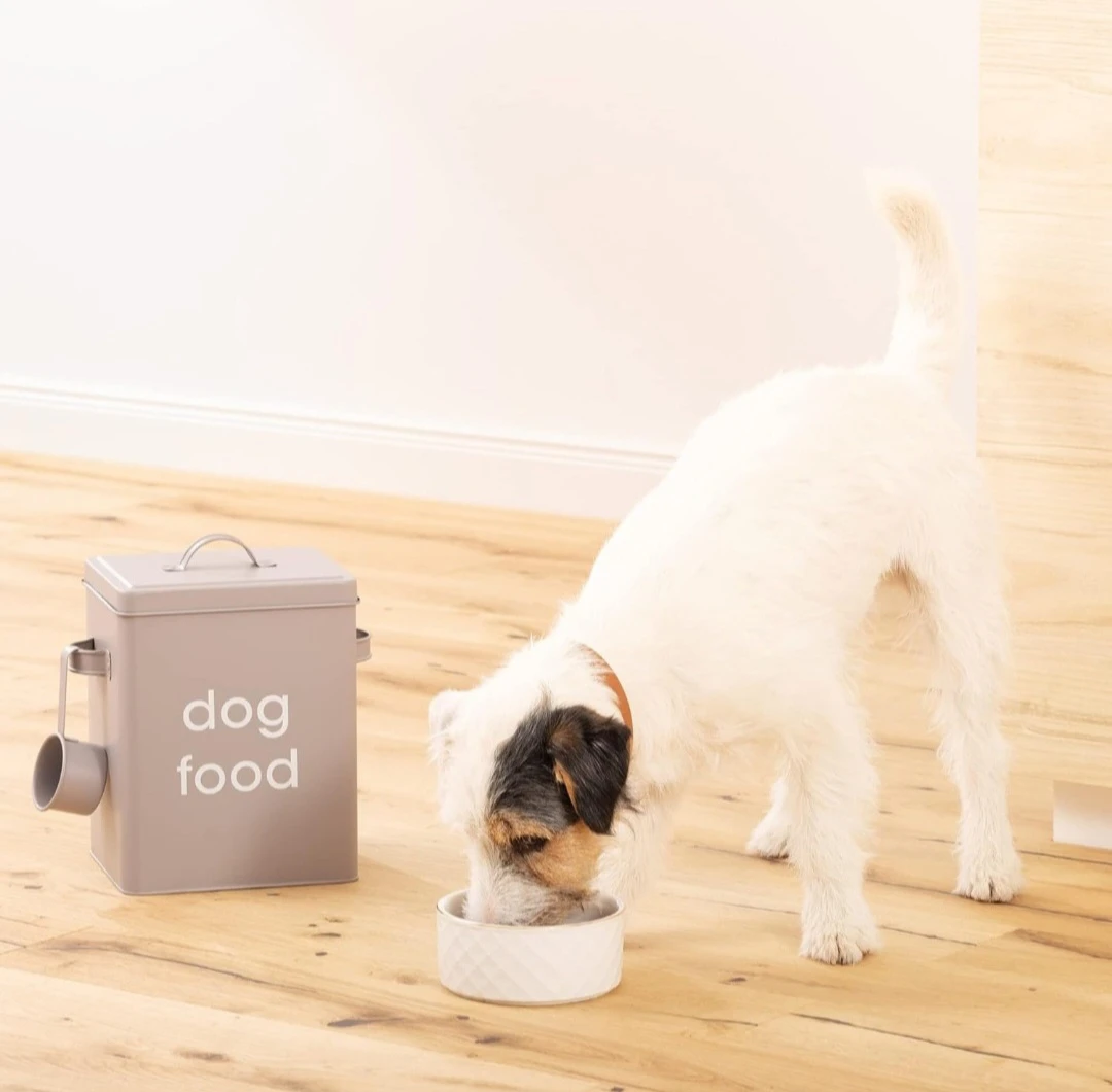 Navaris Dog Food Storage - Metal Container Bin for Pet ... - photo 5