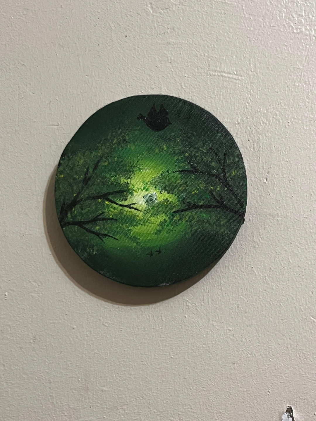Circular Forest Landscape Painting