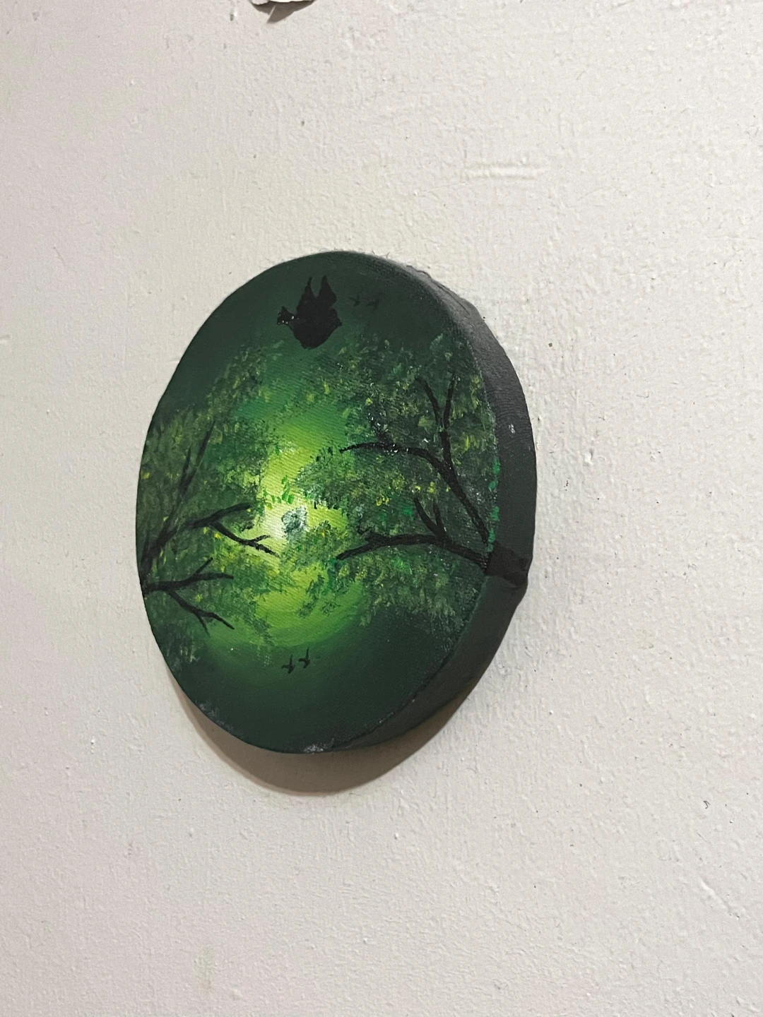 Circular Forest Landscape Painting - photo 2