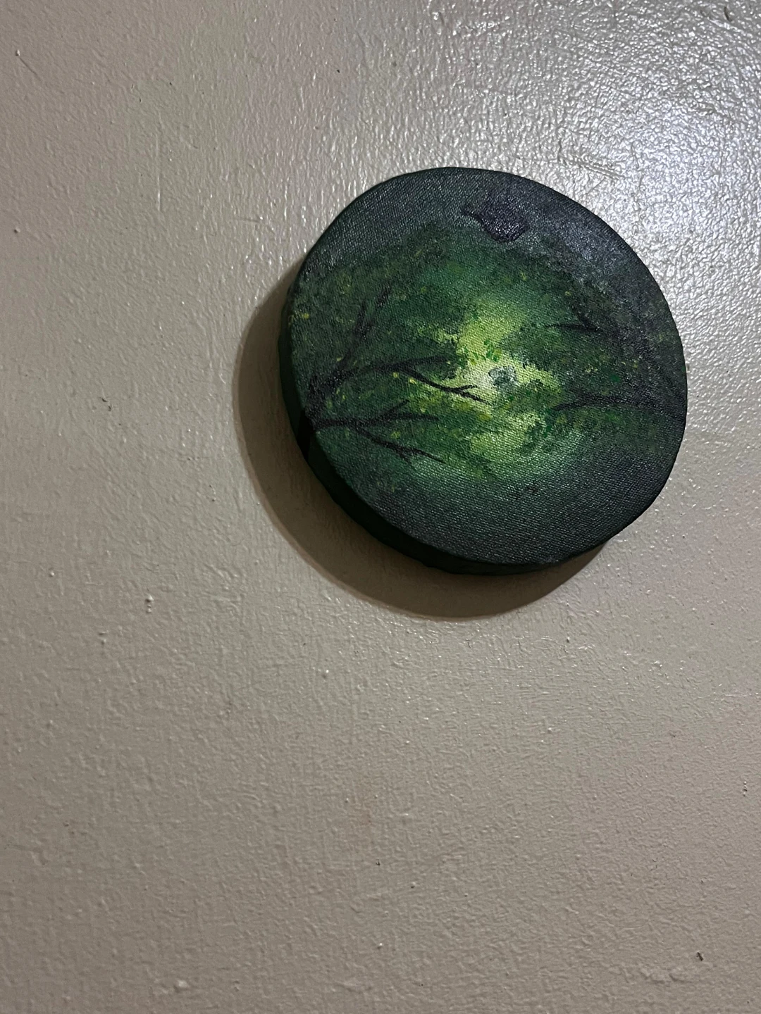 Circular Forest Landscape Painting - photo 3