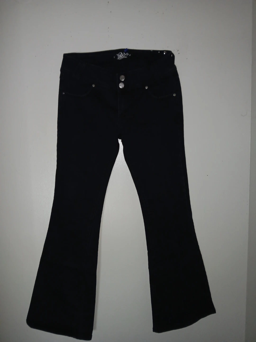 DD Denim Women's Black Flared Jeans