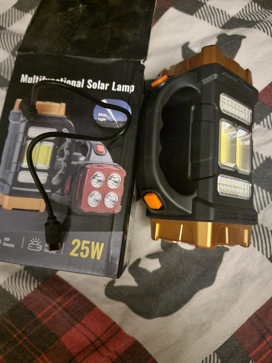 Power Bank and Light. Camping.