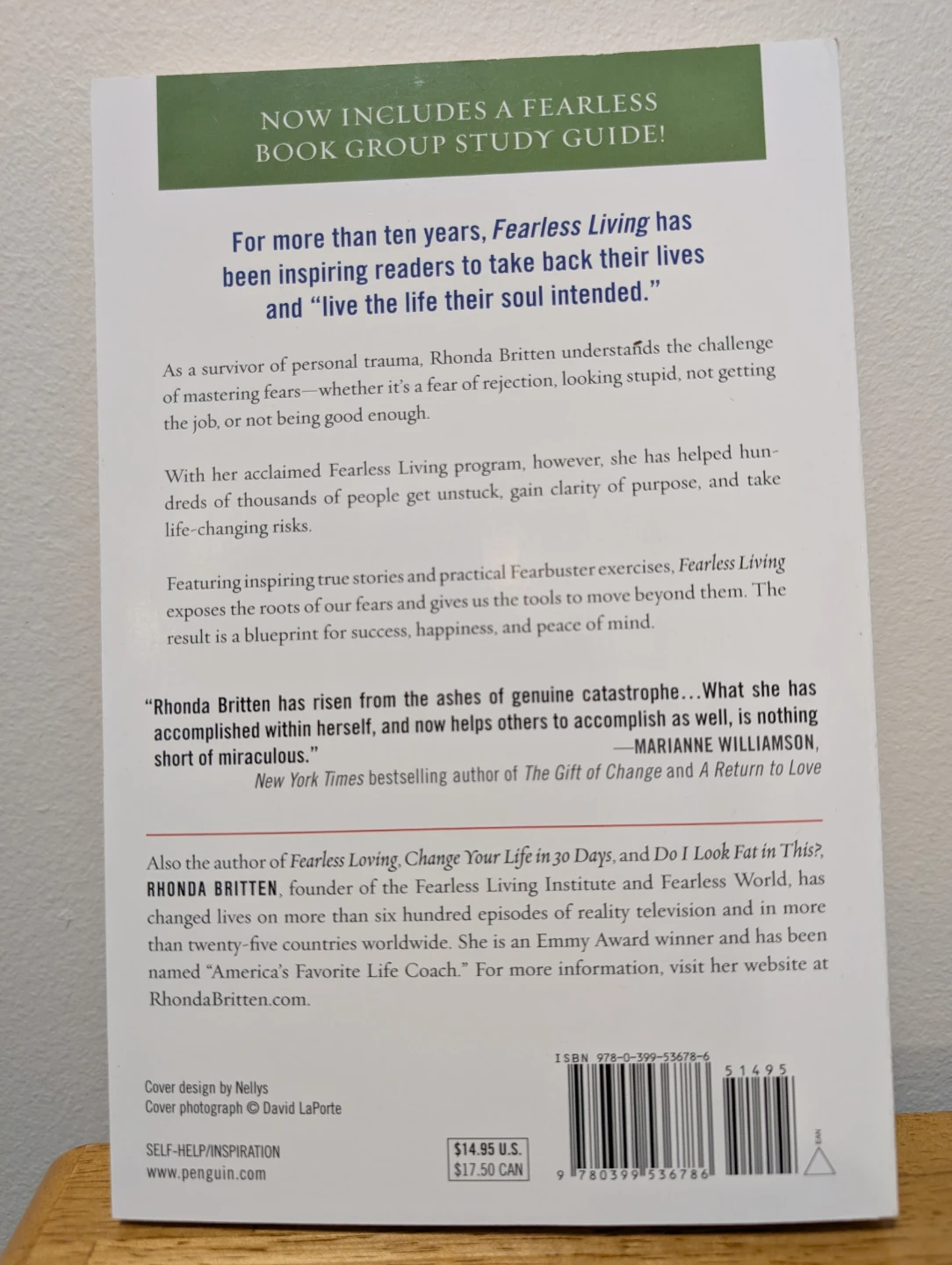 Fearless Living by Rhonda Britten - Self-Help Book - photo 2