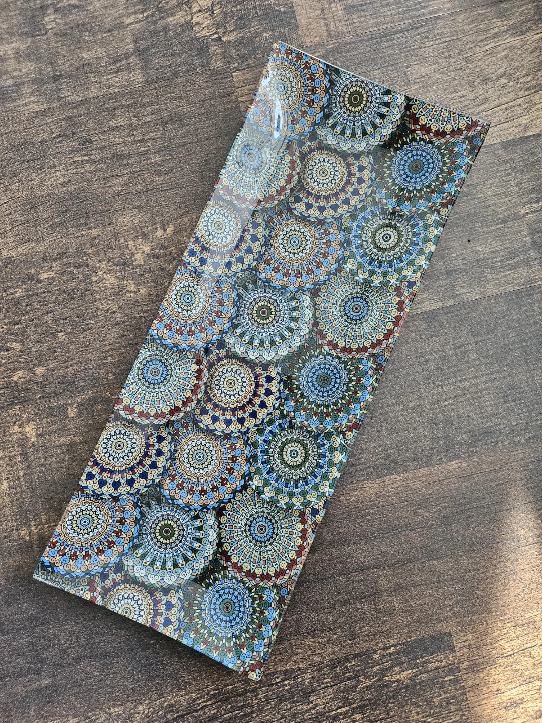 Decorative Tray with Mandala Pattern