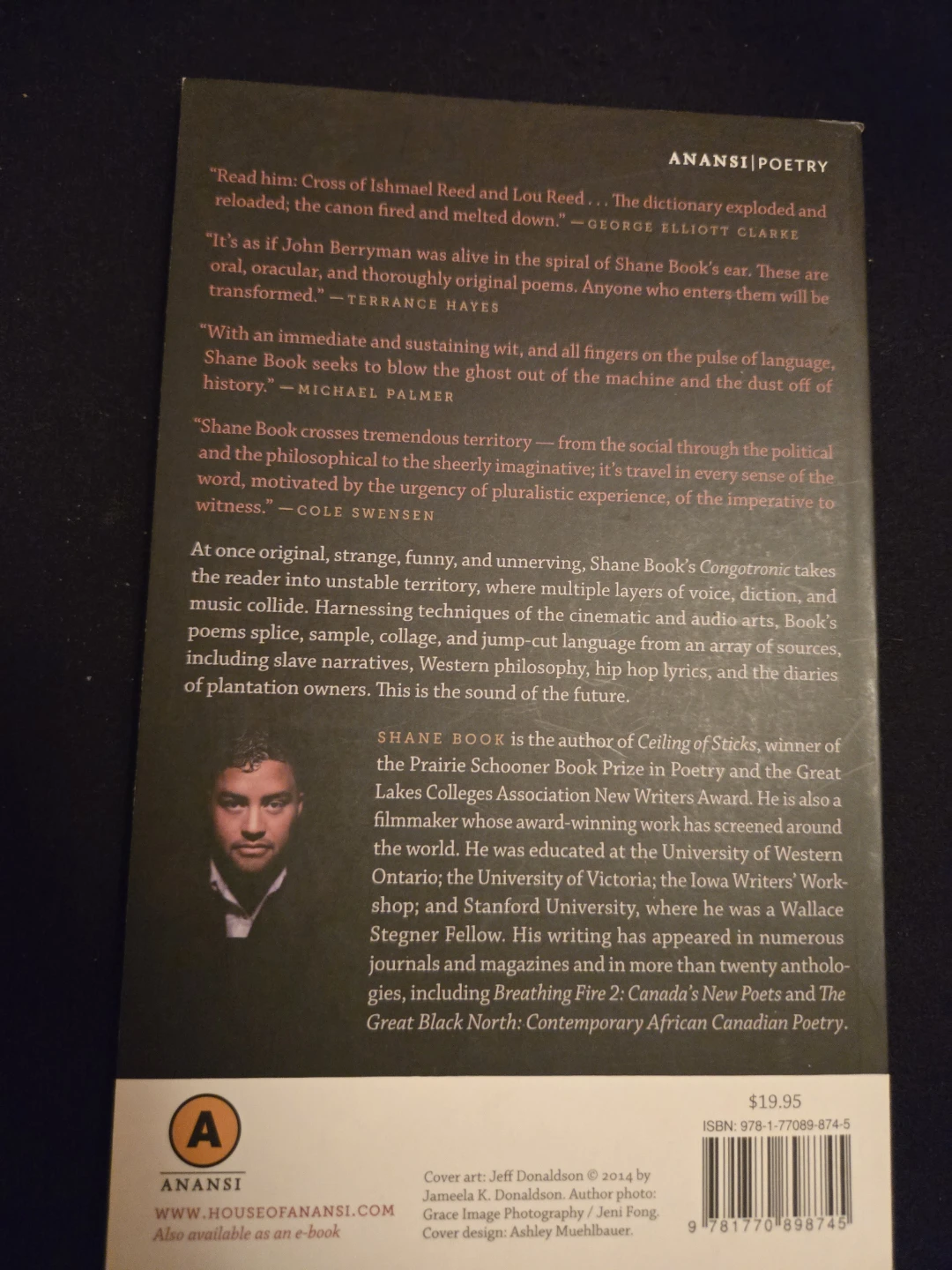 Book: Congotronic by Shane Book Poetry - photo 2