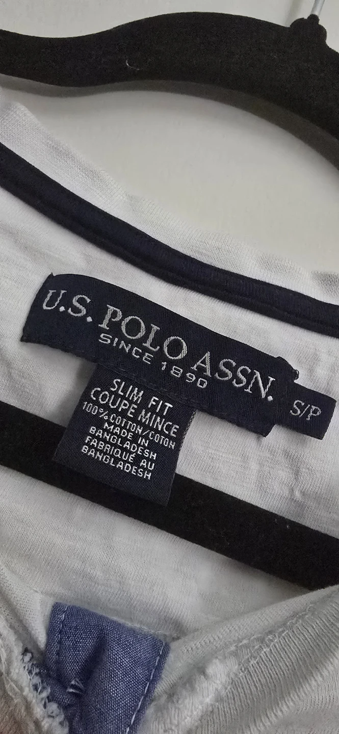 U.S. Polo Assn. White Slim Fit Long Sleeve - S - photo 3