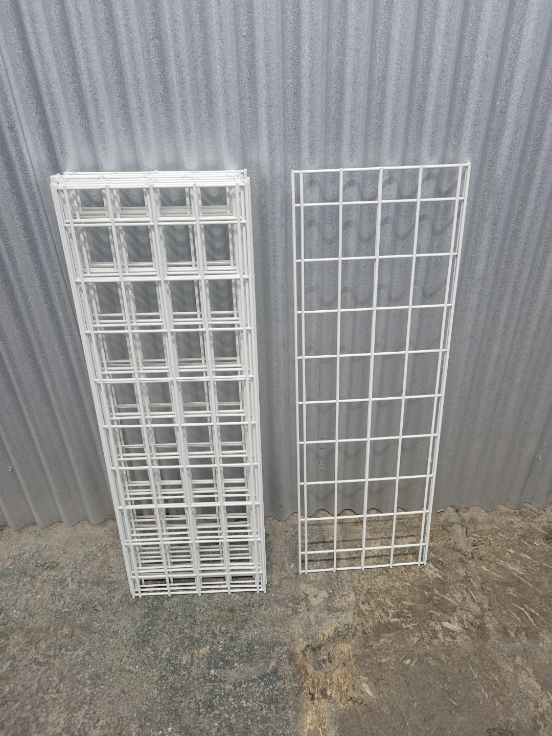 White Wire Grid Panels