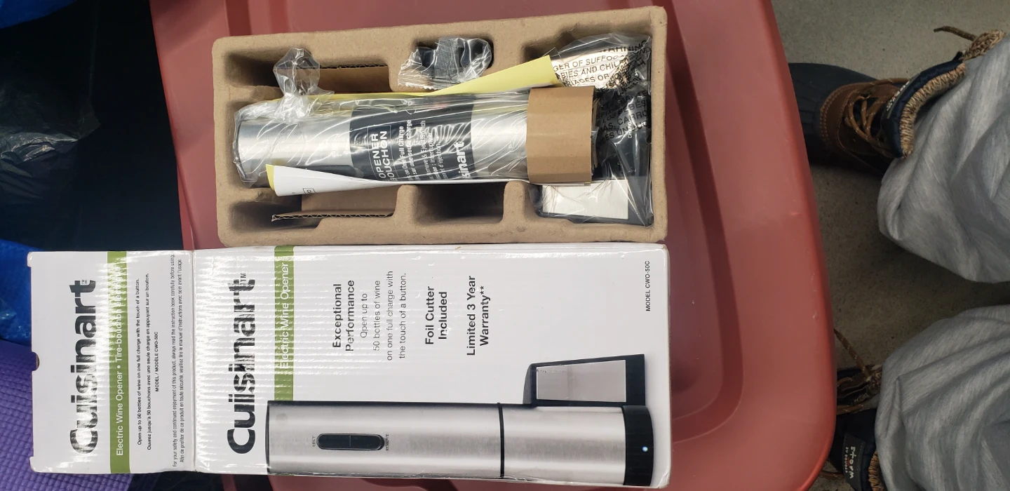 Cuisinart Electric Wine Opener CWO-50C - New in Box! - photo 2