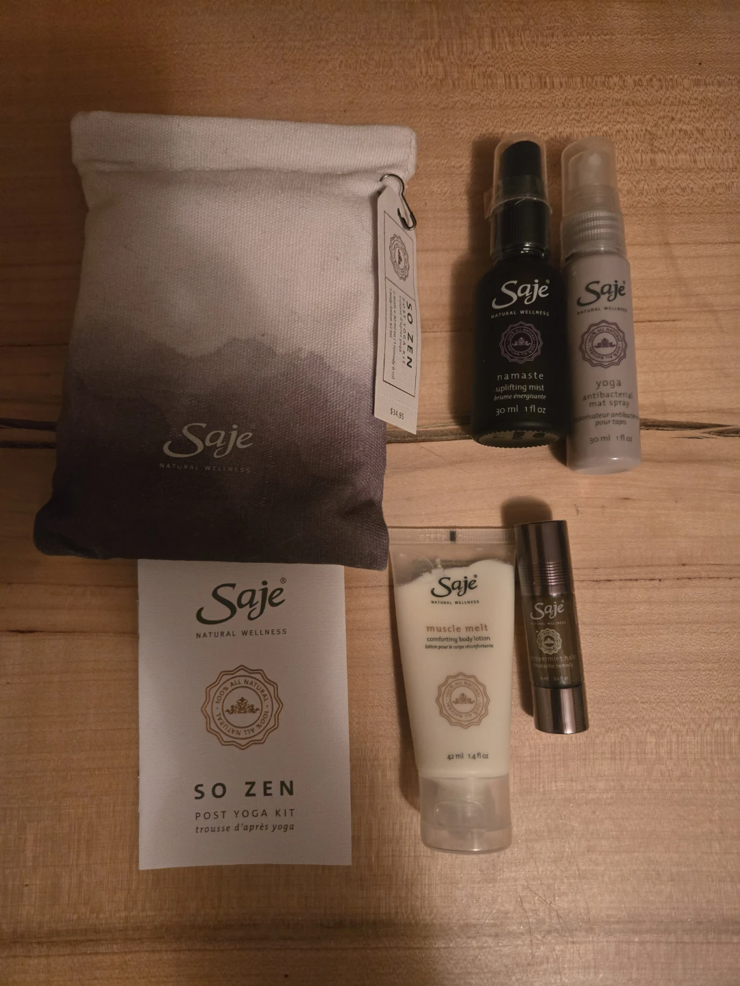 Saje So Zen Post Yoga Kit