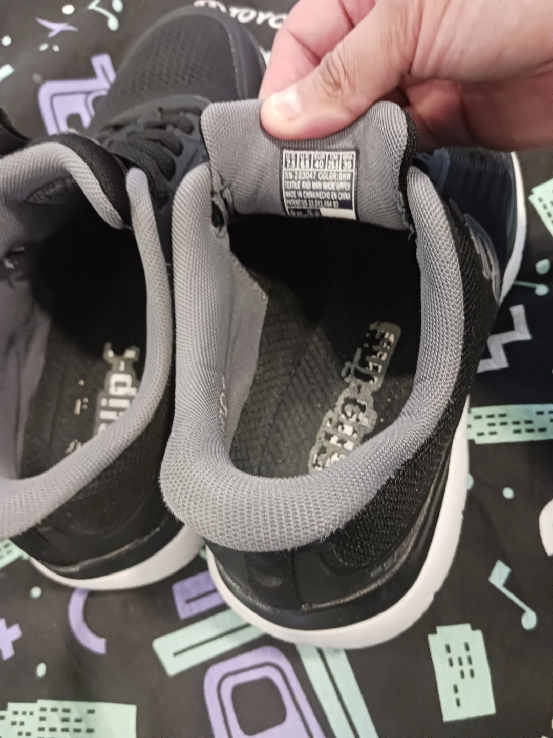 Skechers Black Mesh Running Shoes - photo 3