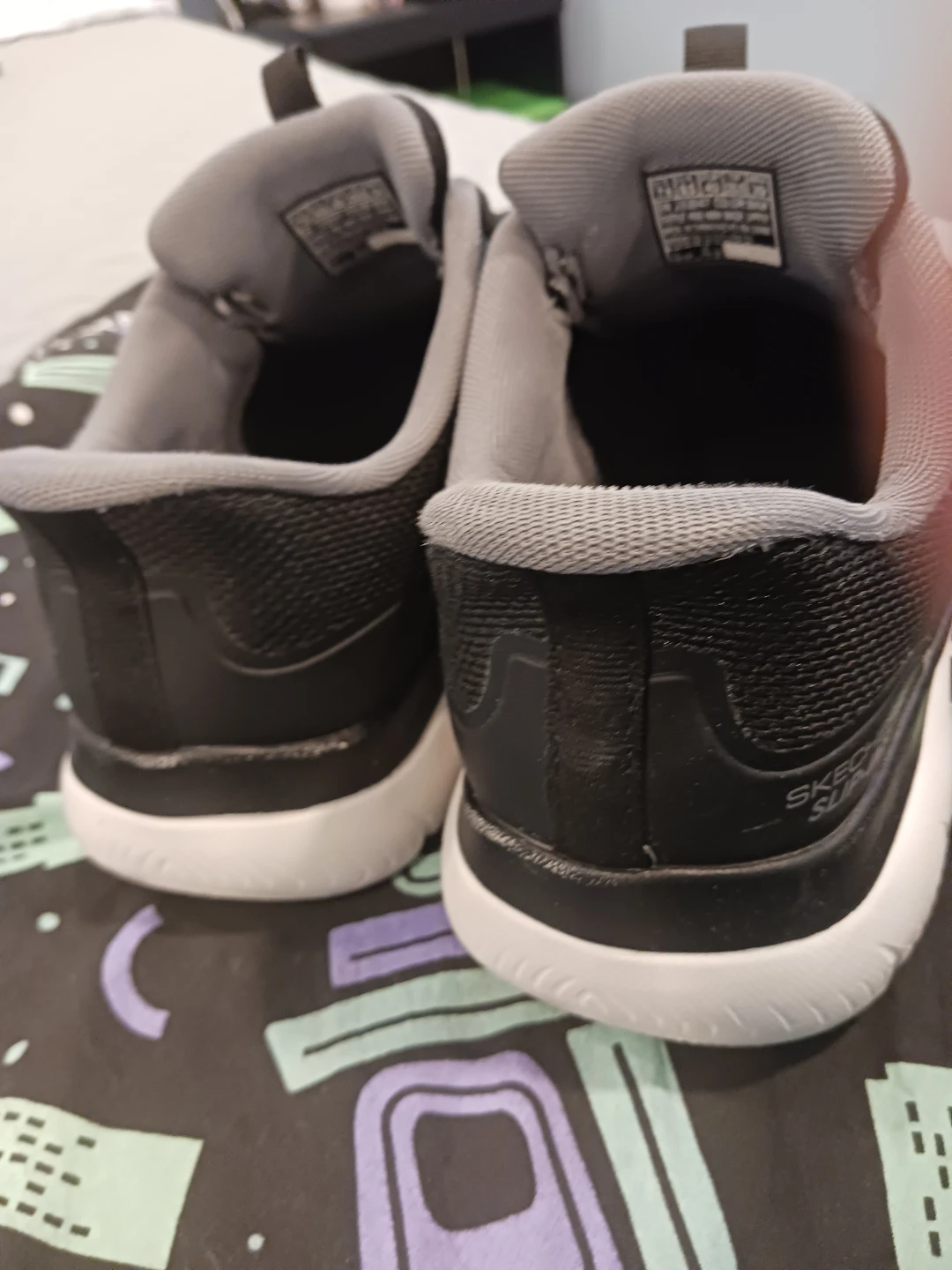 Skechers Black Mesh Running Shoes - photo 4