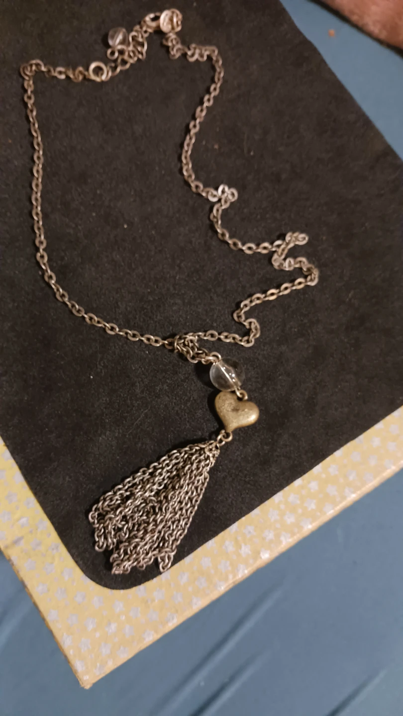 Tassel Heart Pendant Necklace