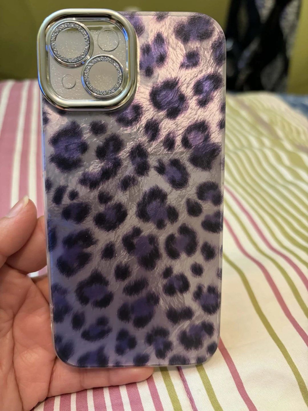 New NITITOP iPhone 13 Purple Leopard Case