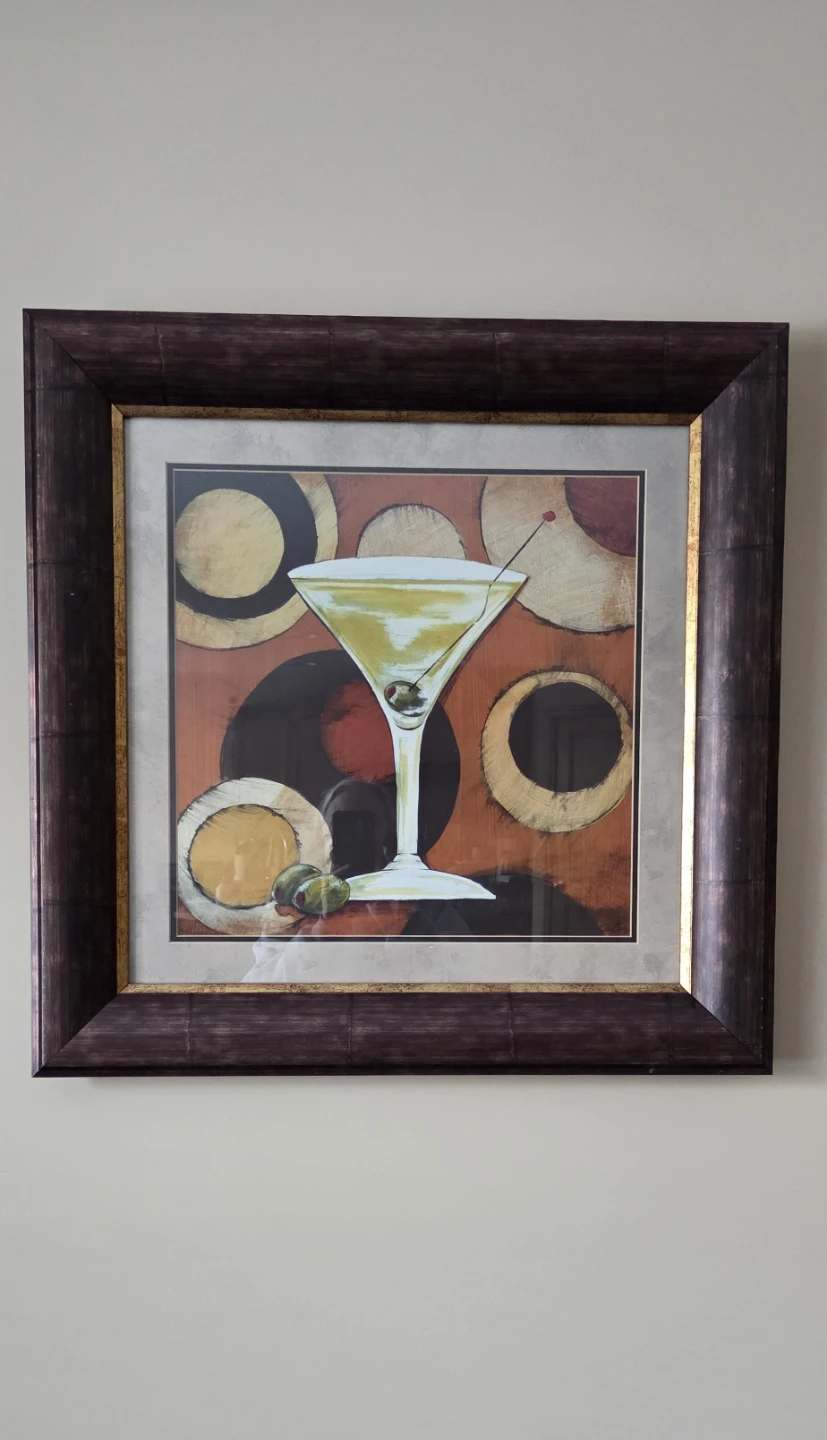 Framed Martini Artwork