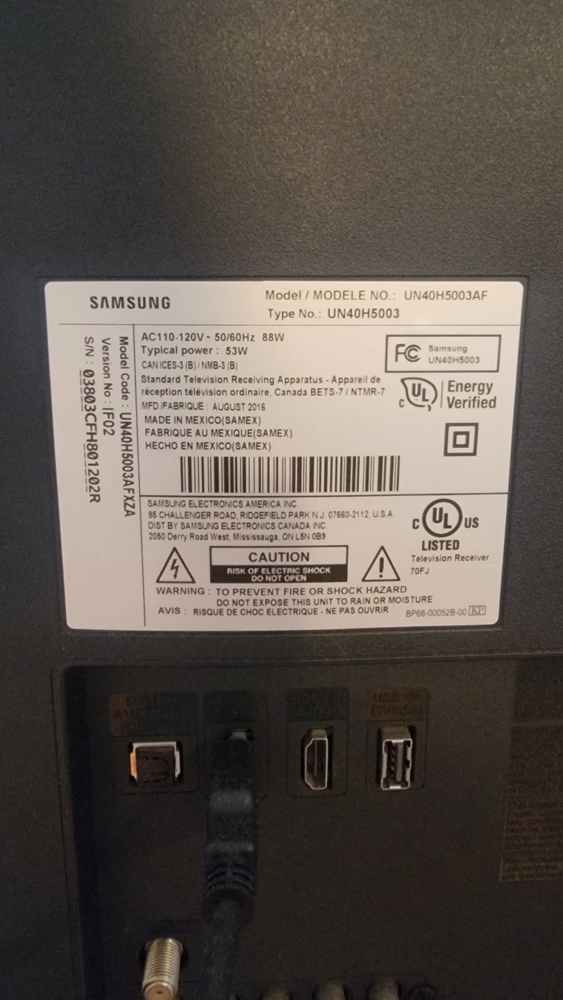 Samsung 40" TV UN40H5003AF - photo 2