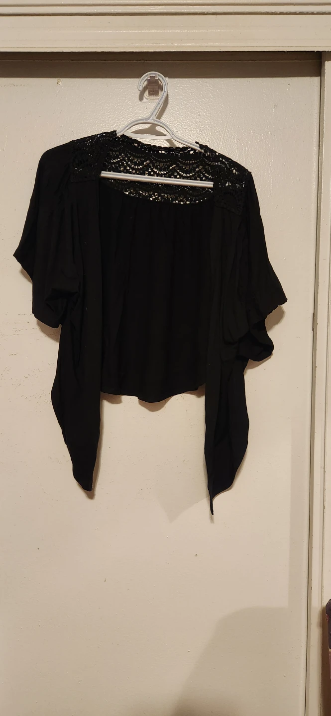 Black Long Sleeve Blouse - photo 2