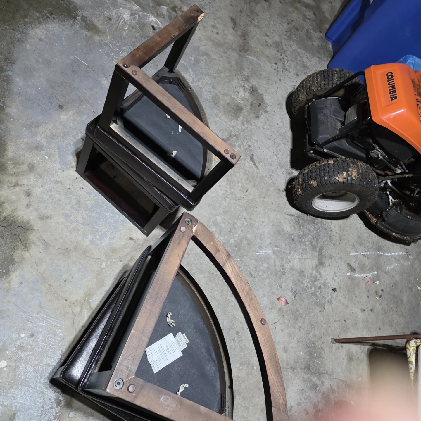 4 Piece Round Ottoman/Stool Set - photo 2