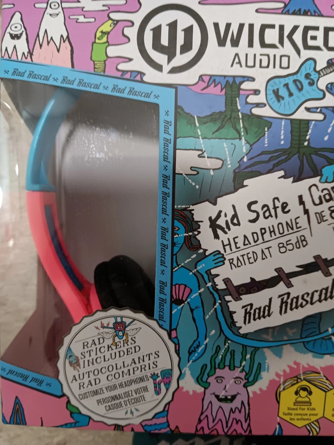Brand New, Colourful, Kids,Safe Haadphones from Wicked Radio!!