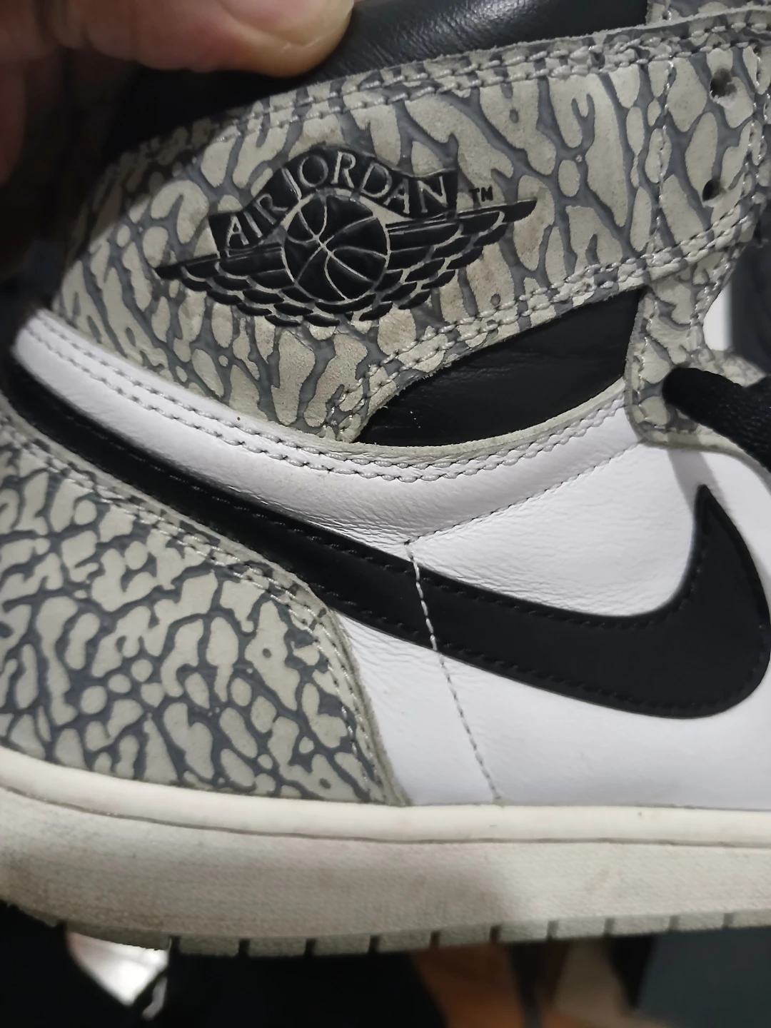 Air Jordan 1 "Elephant Print" High Top Sneakers