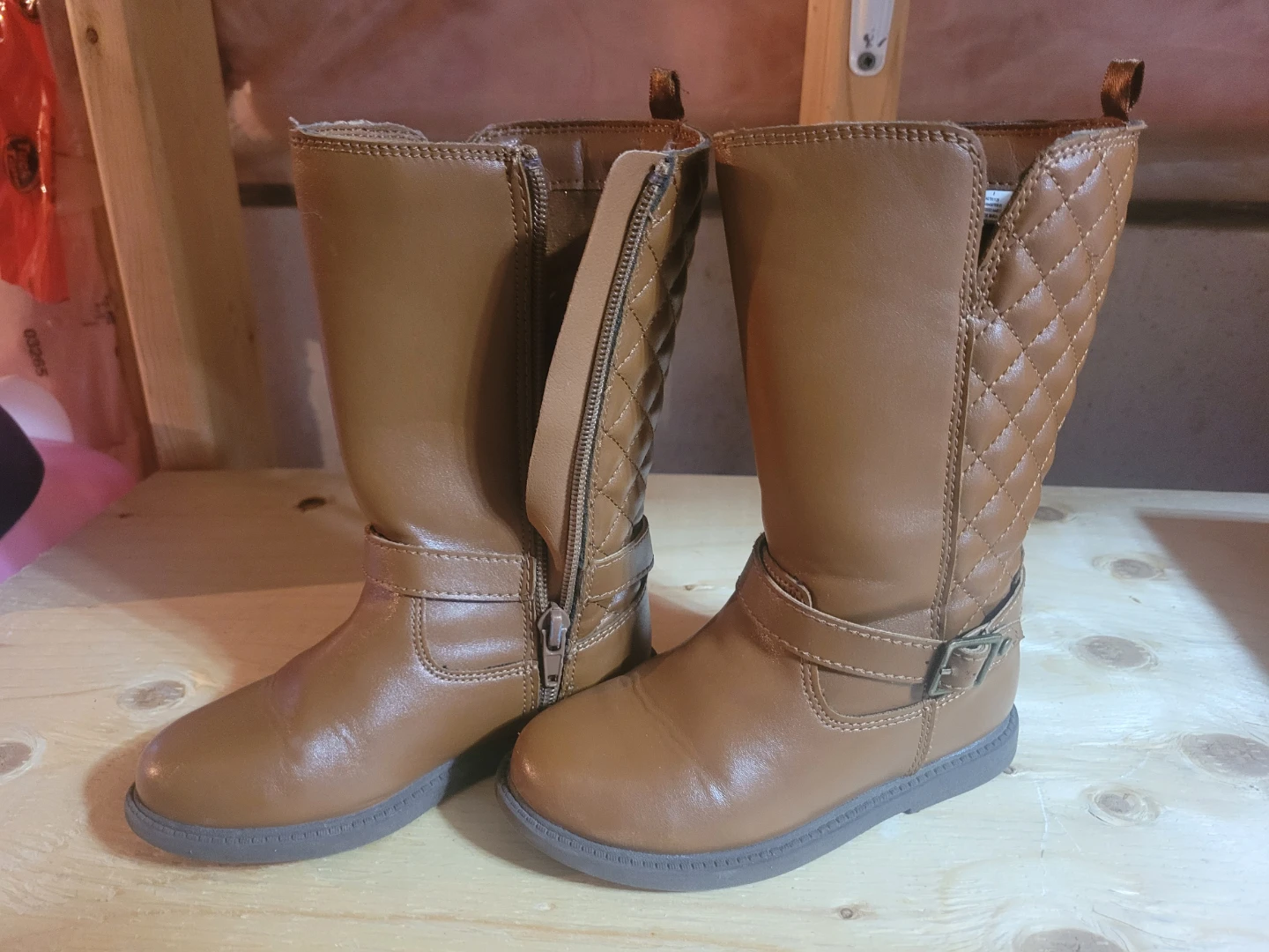 Girls' Brown Riding Boots - Size 9