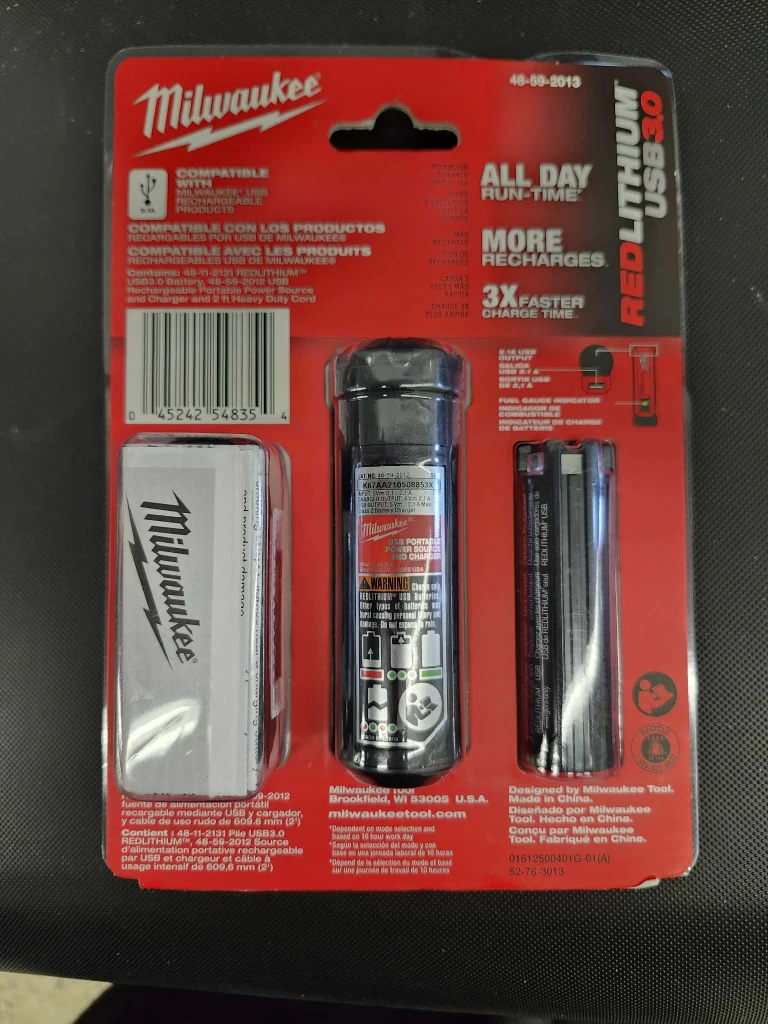 Milwaukee REDLITHIUM USB 3.0 Battery Kit - New!