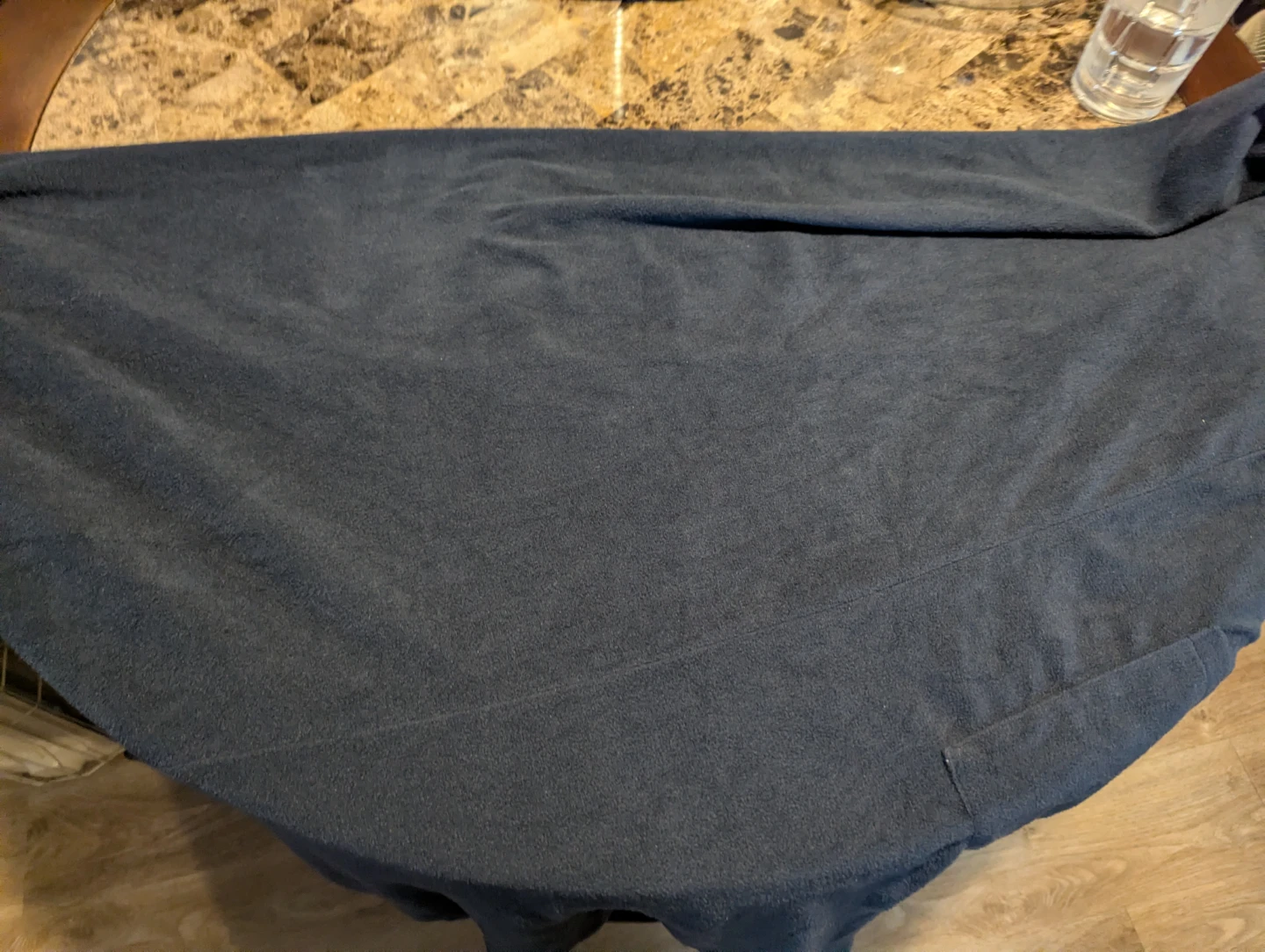 Men's No-Branded Dark Blue Sleeping Robe - photo 2