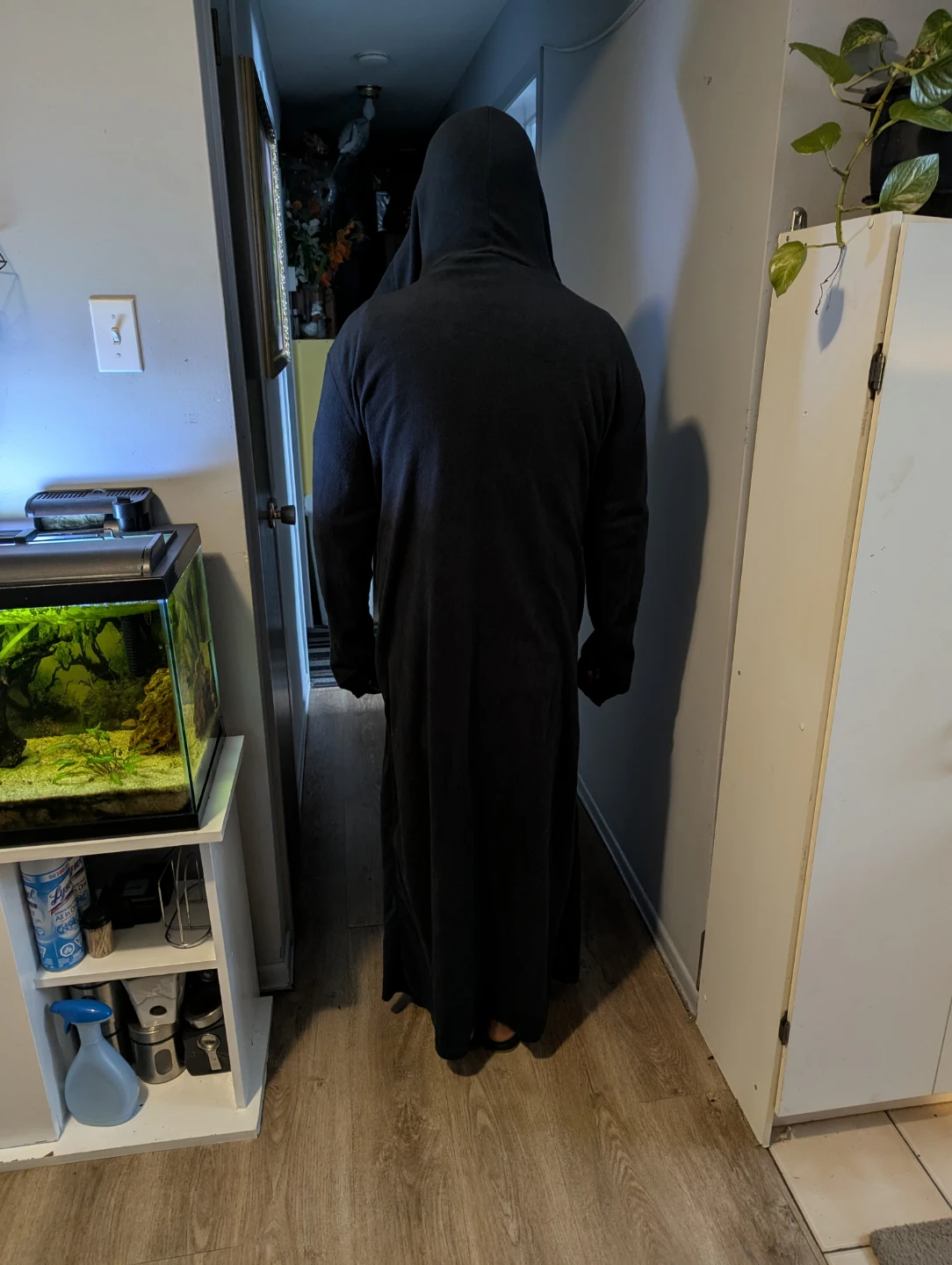 Men's No-Branded Dark Blue Sleeping Robe - photo 5