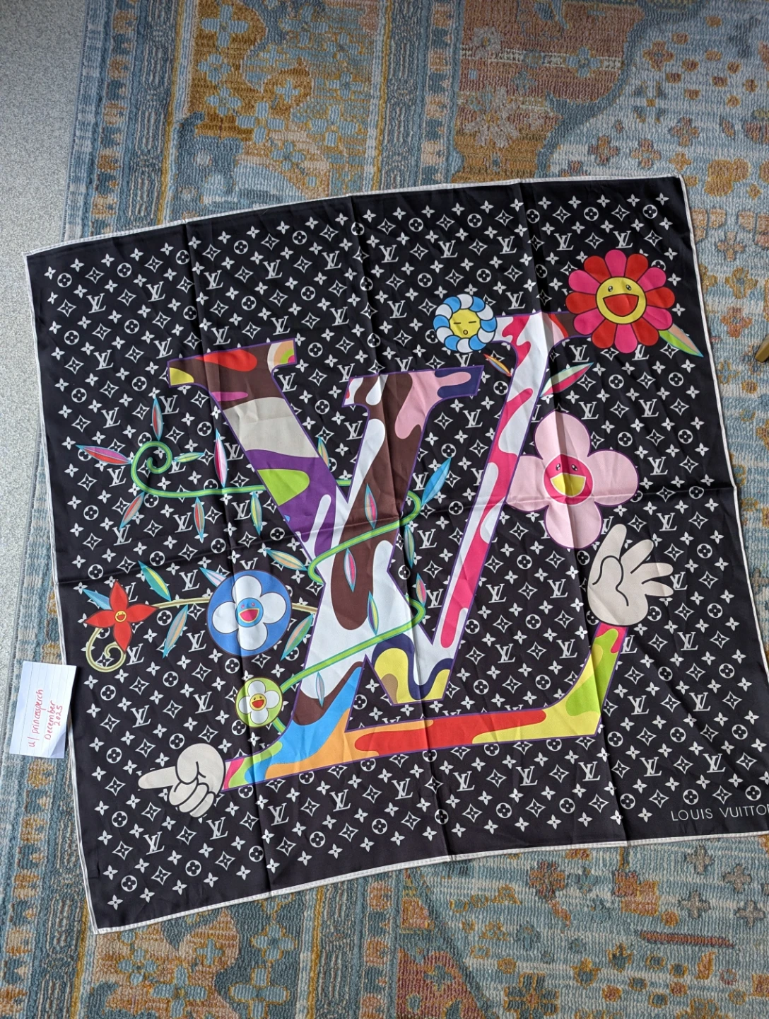 Designer silk scarves - brand new - 34x34 inches - photo 3