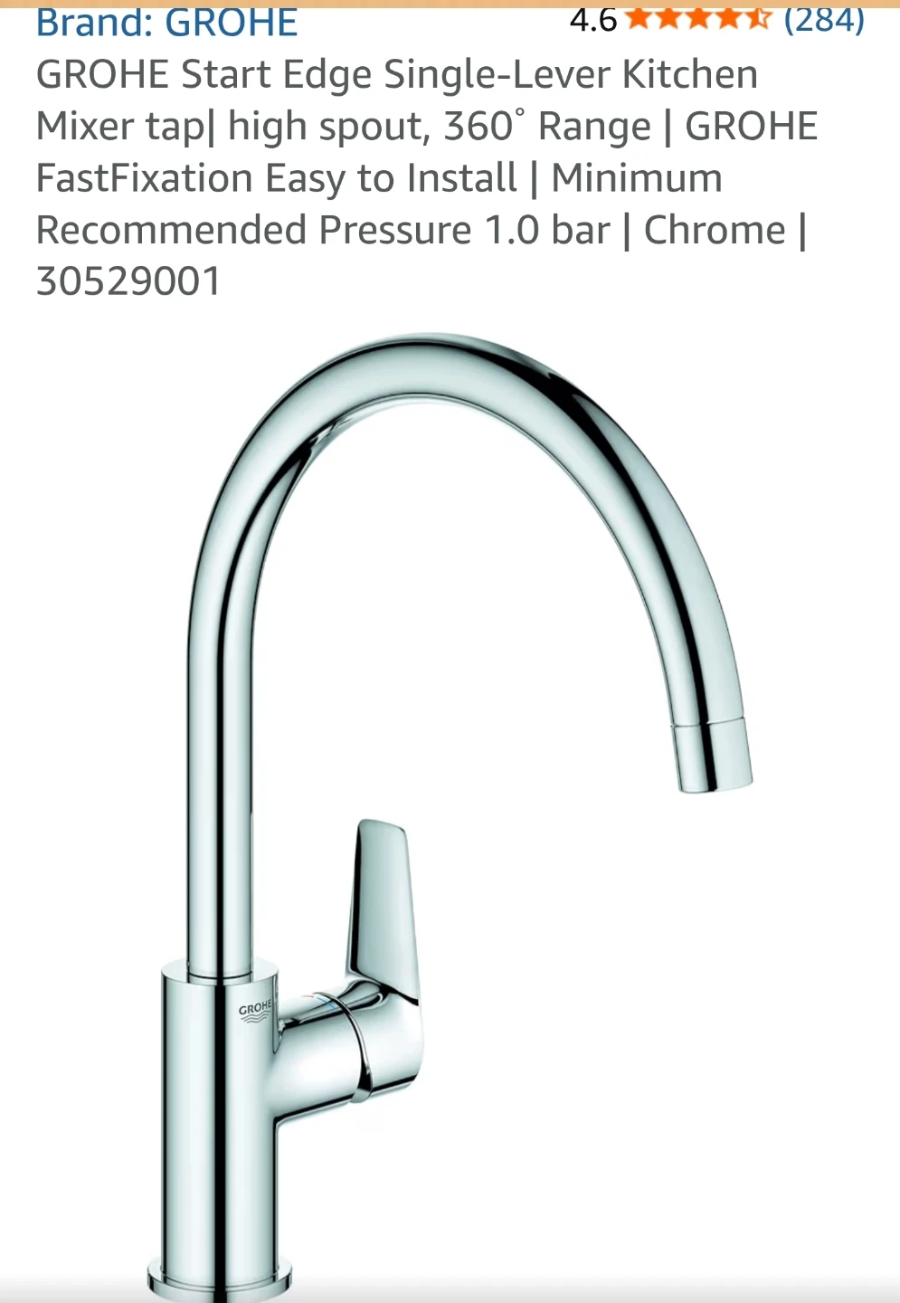 Grohe Chrome Kitchen Faucet