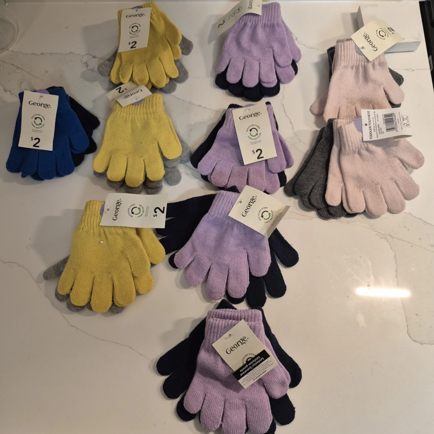 George Toddler Mittens - Assorted Colours