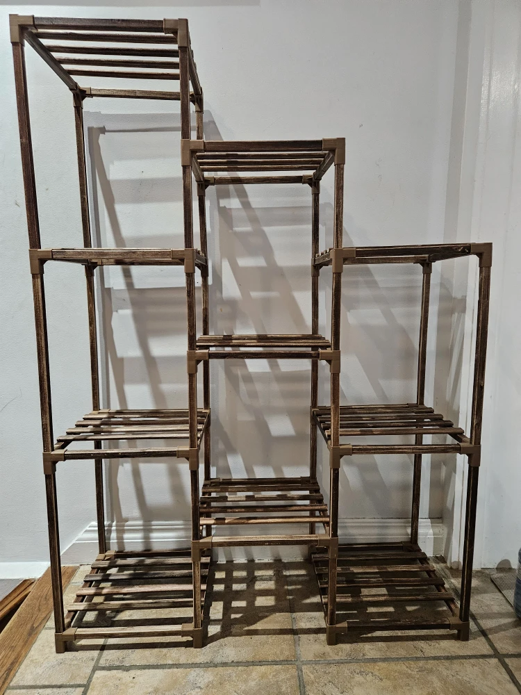 Wooden Plant Stand - Multi-Tiered